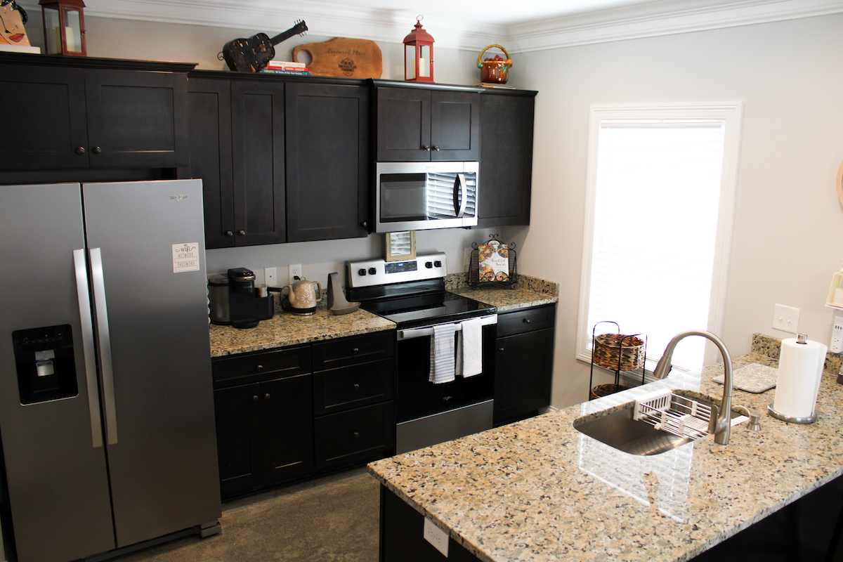 Interior of a Pinewood Place 2-bedroom townhome, kitchen
